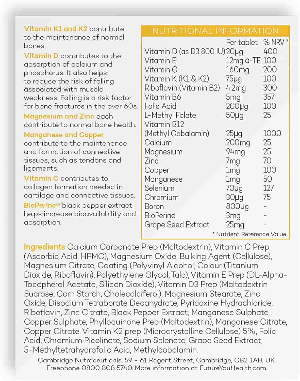 Strong Bones (120 tablets) - Image 3